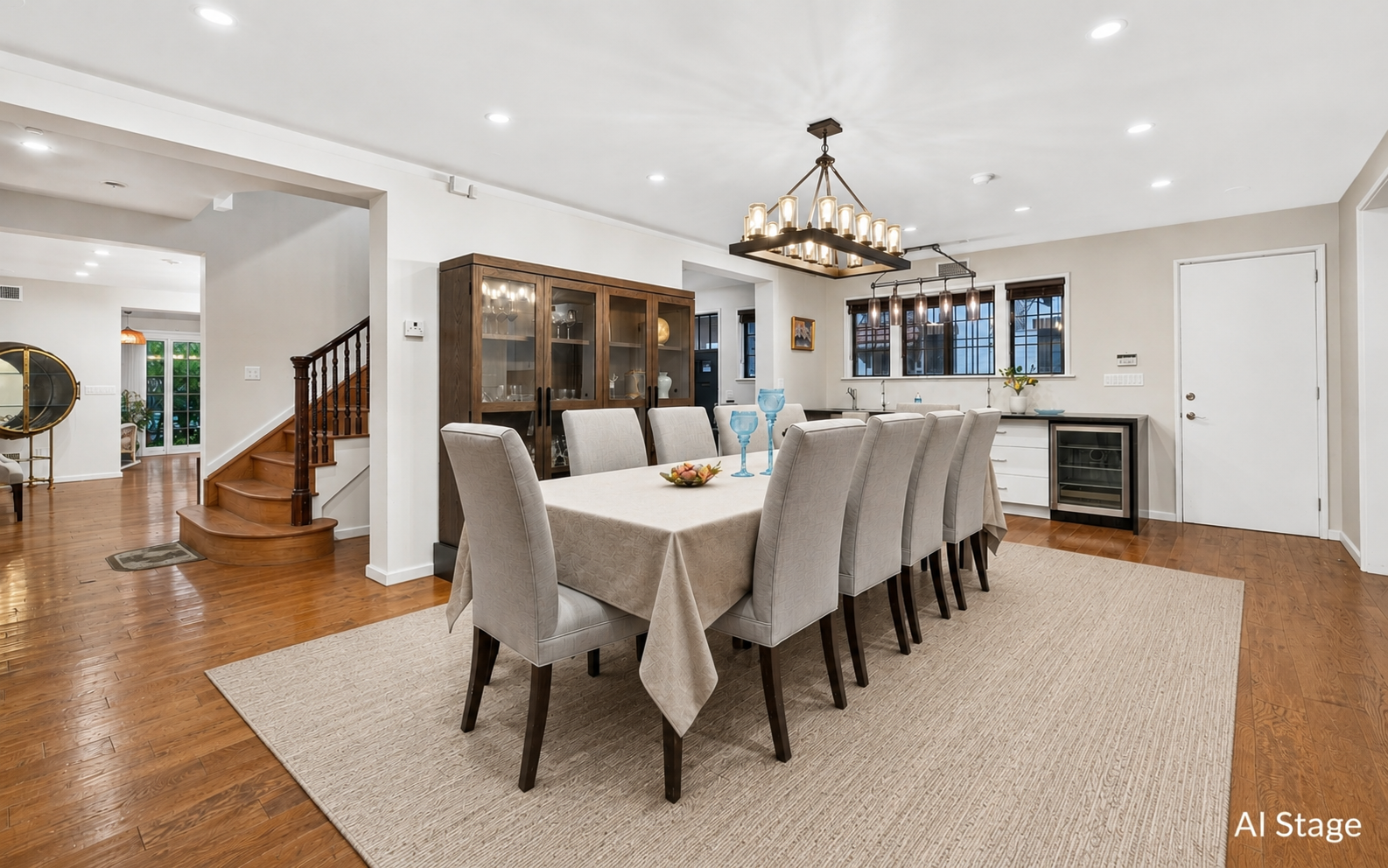 Dining room — wine bar view