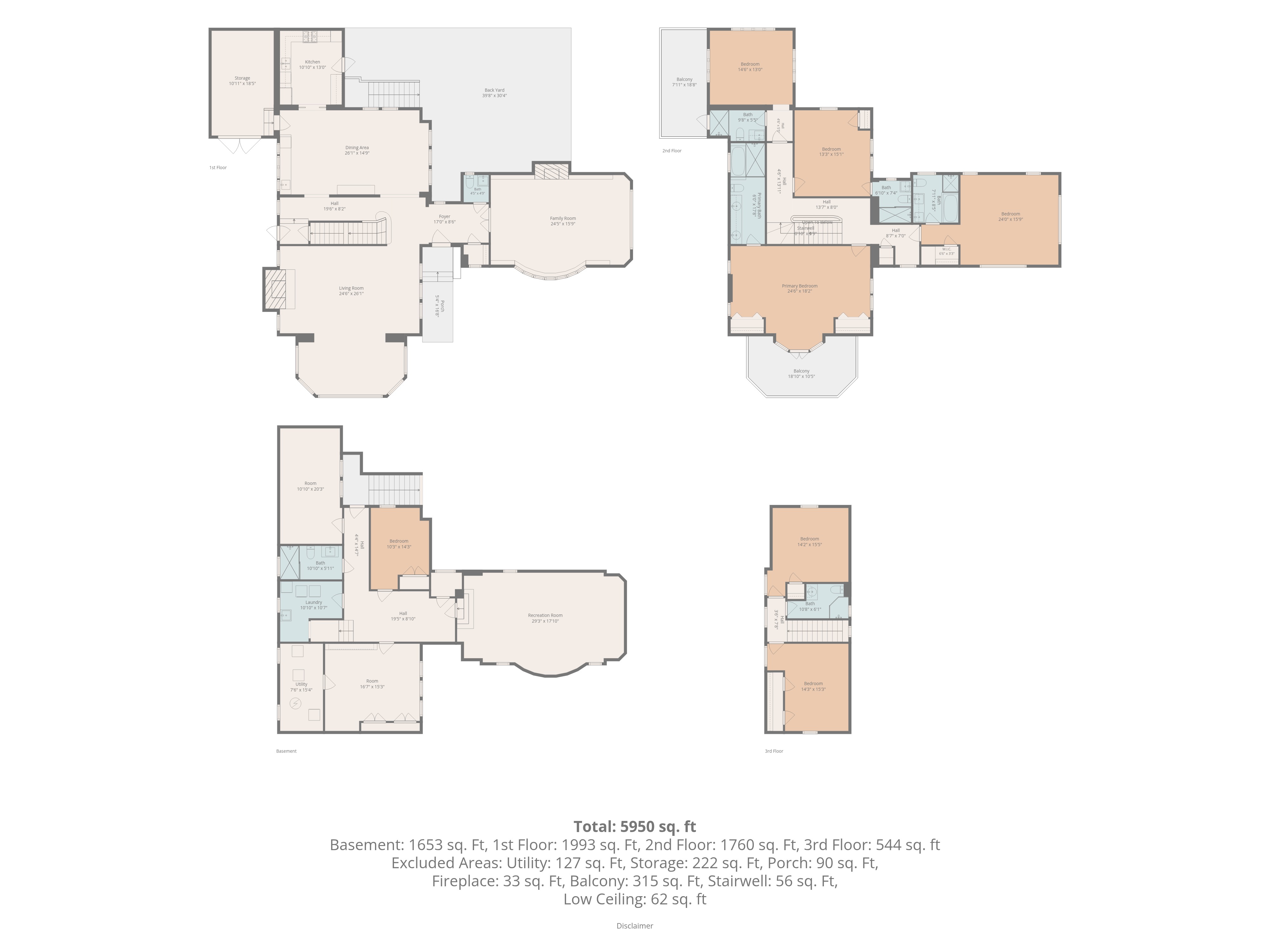Floor plan — all floors