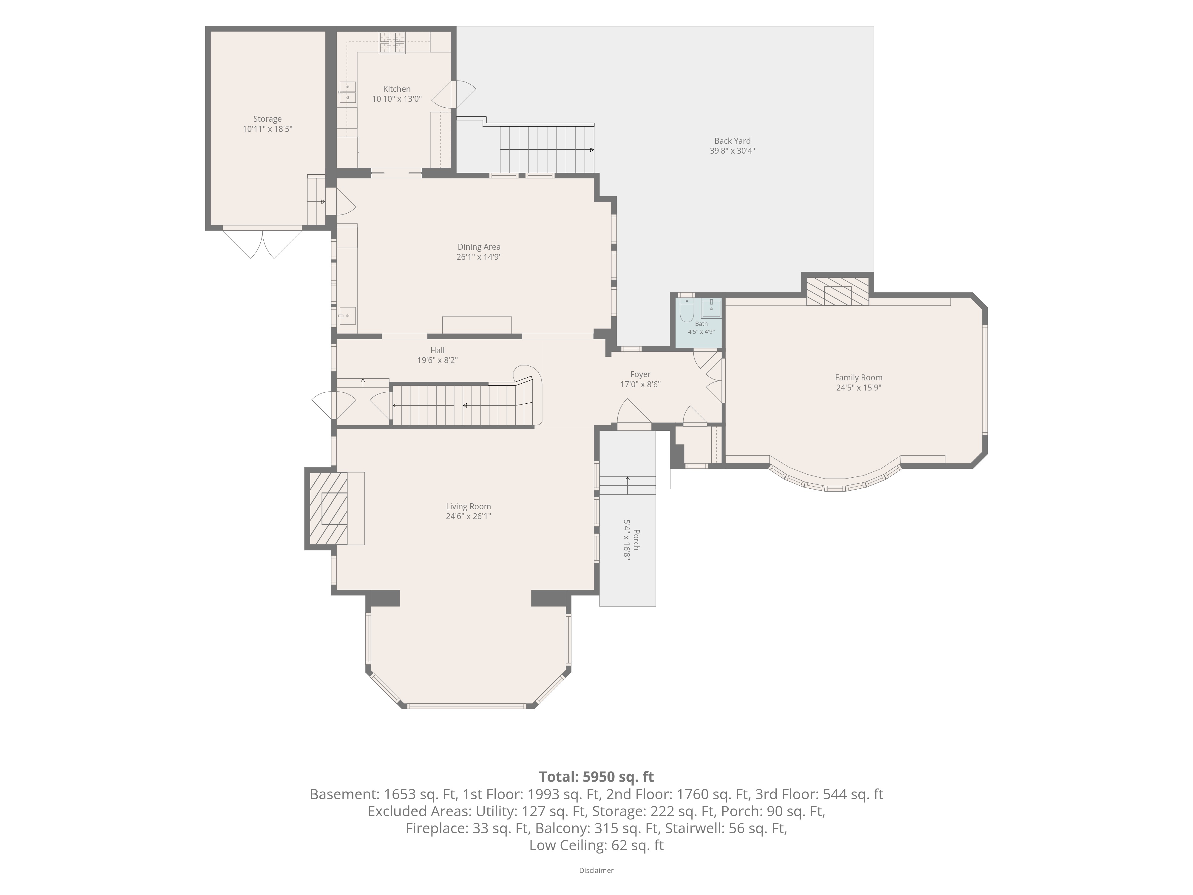 Floor plan — 1st floor